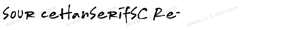 Sour ceHanSerifSC Re字体转换